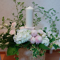 キャンドルオブメモリーのアレンジ　隅谷さおりさん作