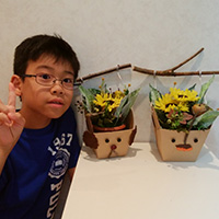 動物ポットコーンデコレーション結己君作