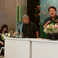 川崎景太デモンストレーションにアシスタントで参加