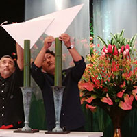 川崎景太デモンストレーションにアシスタントで参加