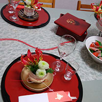 お正月のテーブルコーディネート